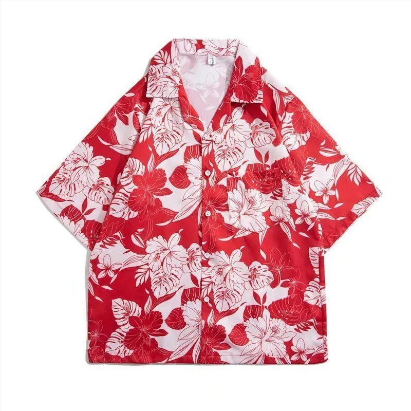Vintage Hawaiian Floral Shirt - Vintage flower shirt short sleeve Thai