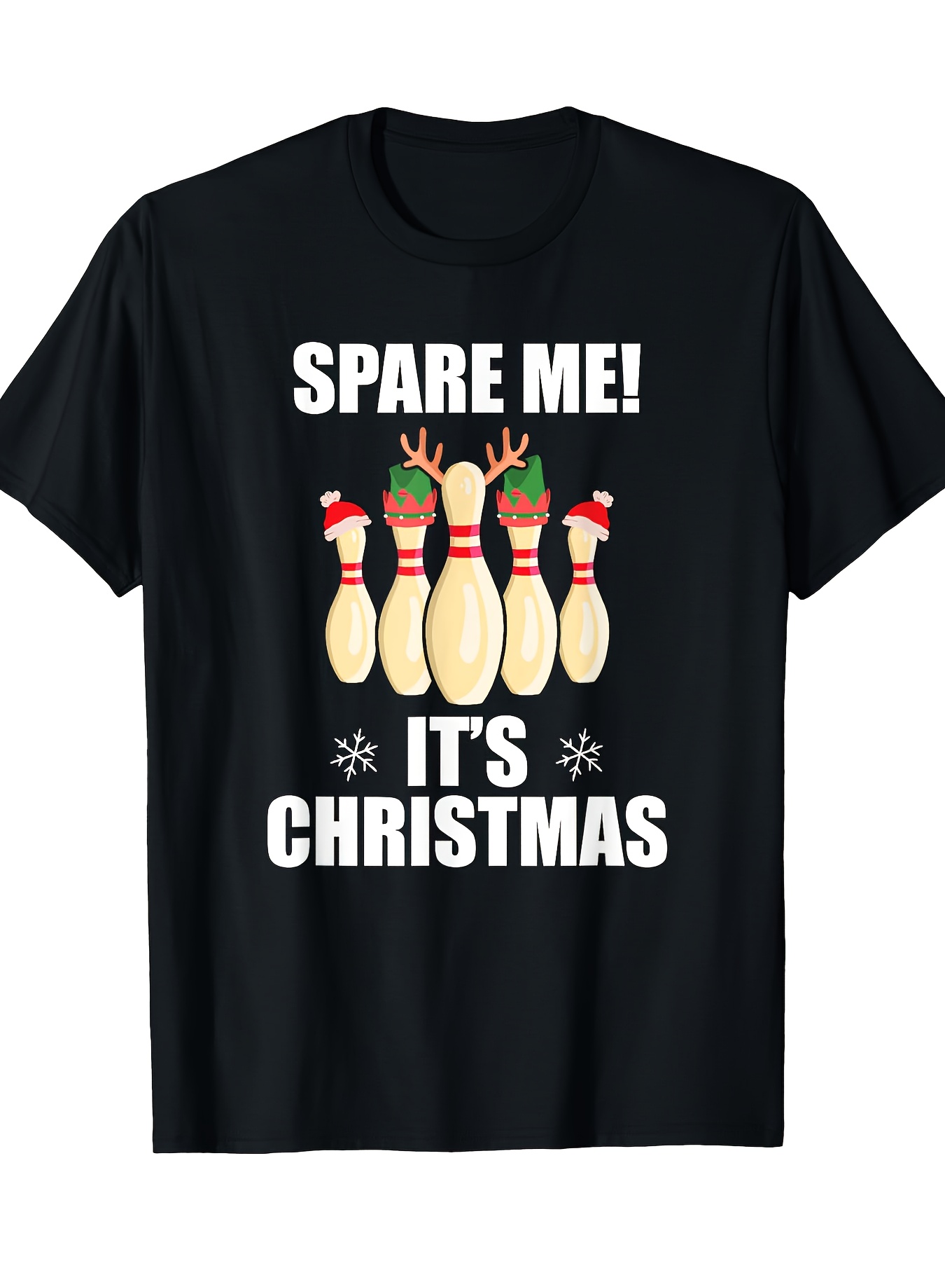 Men's Black Christmas Bowling  - Short Sleeve Bowling Shirt Retro 评论和价格