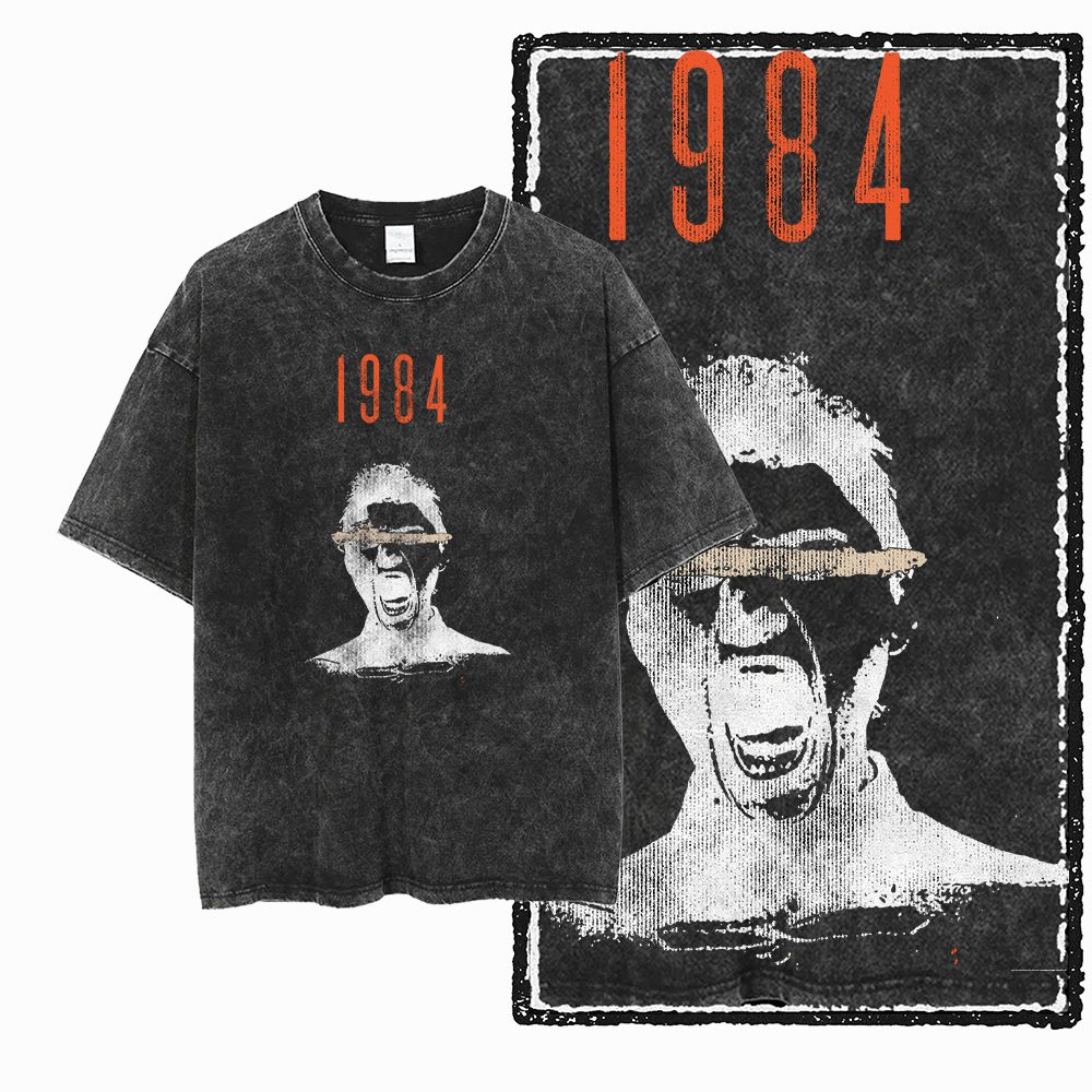 G02 Exclusive 100% Cotton Big  - Acid Wash Vintage Graphic T Shirt 评论和价格