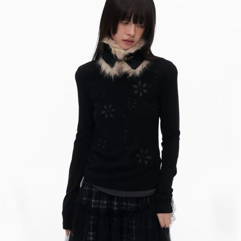 Y2K Women Double Layer Embroid - T-Shirts 评论和价格