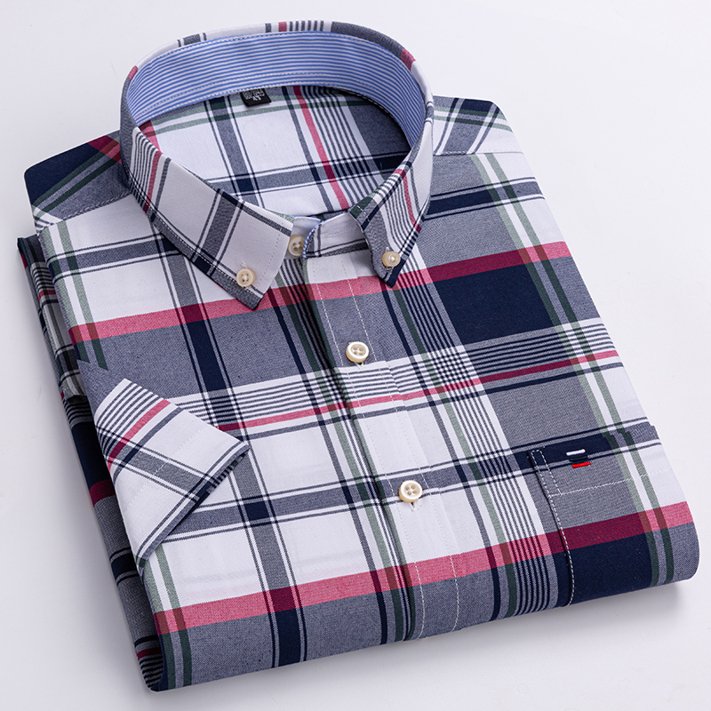 Summer 100% Cotton Oxford Shir - Oxford Cotton Casual Shirt Business 评论和价格