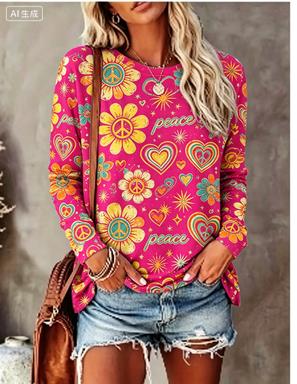 Women Long Sleeve T‑Shirt Hipp - T-Shirts 评论和价格