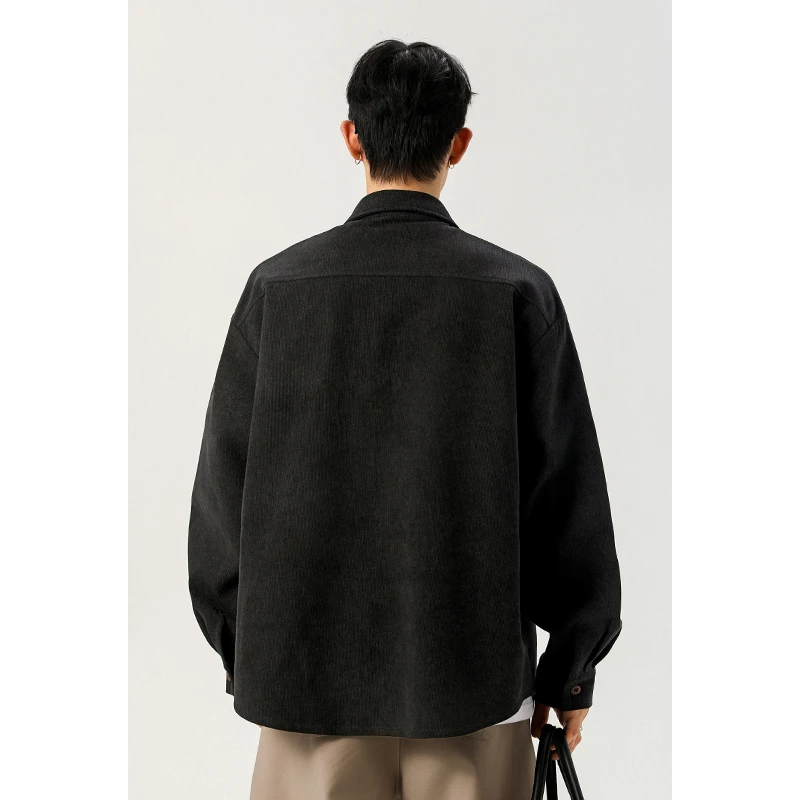 Male Button‑Up Corduroy Top La - Corduroy Button Up Shirt Men 评论和价格